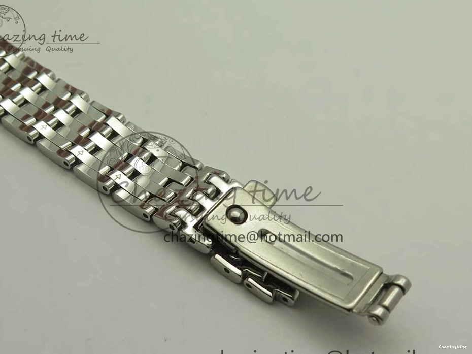 0105 TopPick De Ville Prestige Ladies 32.7mm SS MKF 1:1 Best Edition Blue Dial Diamonds Markers on SS Bracelet MIYOTA 7972